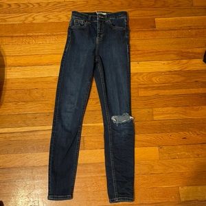 Topshop Skinny Jeans Ripped knee